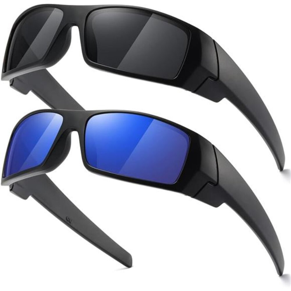 Polarized Sunglasses Men Women Retro Sports Rectangular Wrap Shield UV400